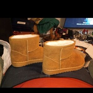 Cozy Tan Suede Ankle Boots